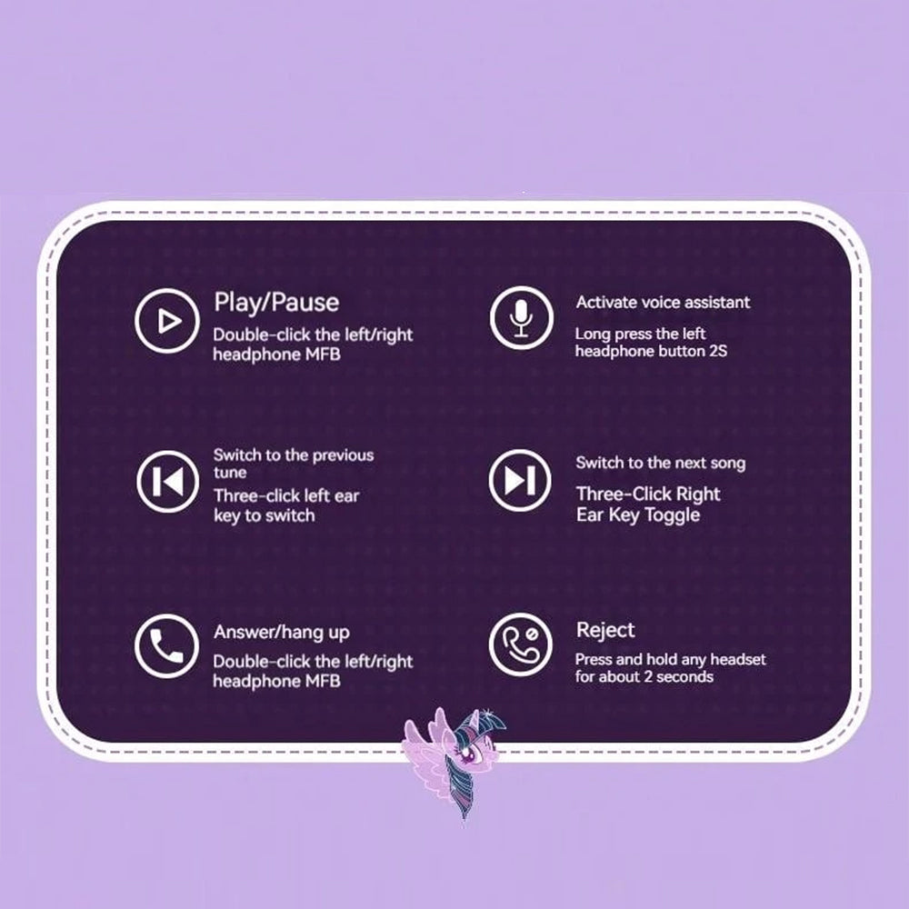 My Little Pony Bluetooth Earbuds – T02