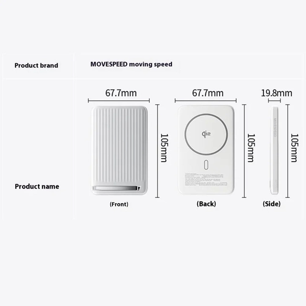 MOVESPEED Qi2 30W 10000mAh Magnetic Power Bank