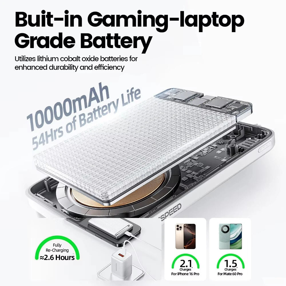 MOVESPEED Qi2 30W 10000mAh Magnetic Power Bank