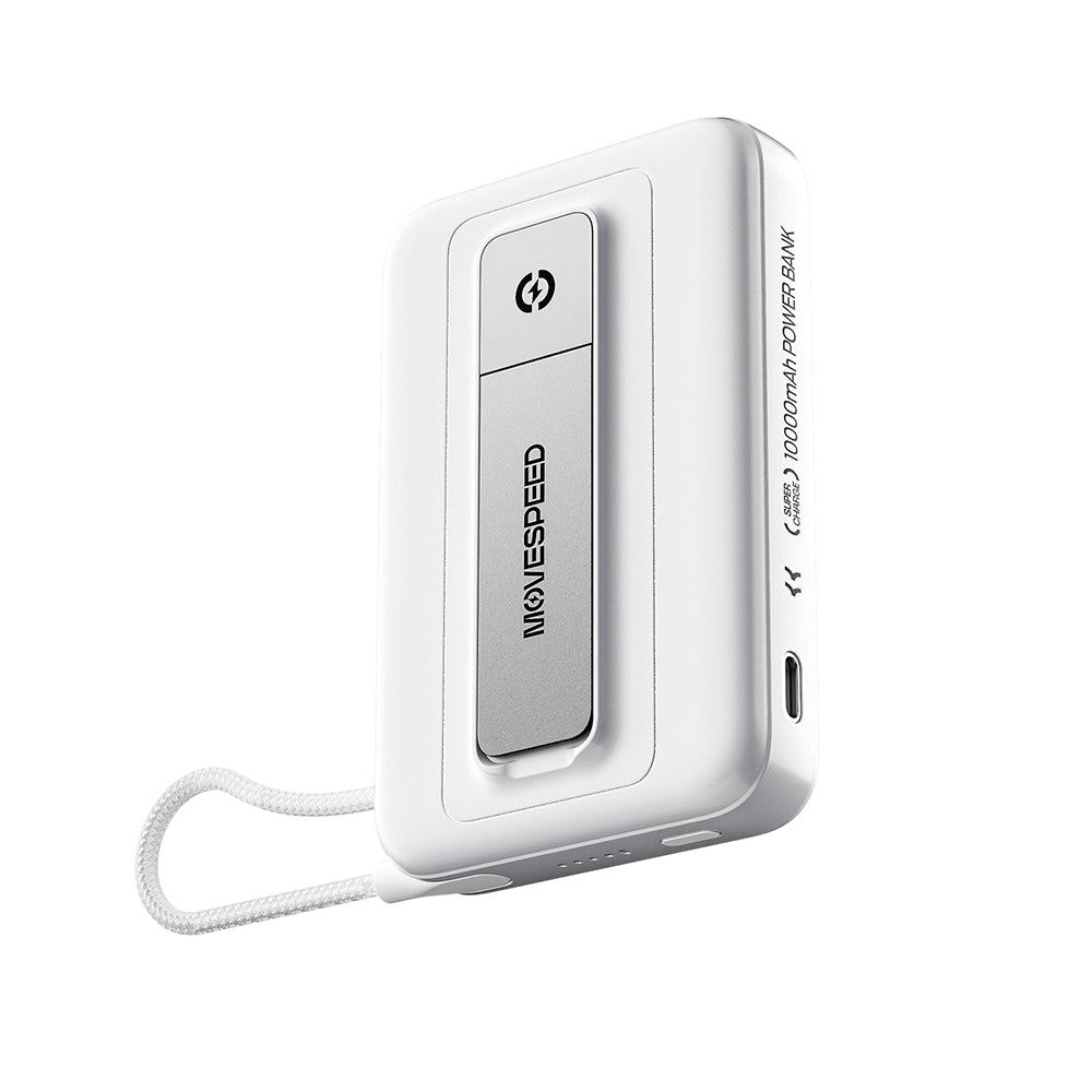 MOVE SPEED MSP16 Magnetic Wireless Gan Charging Mobile Power Bank with Bracket 10000mAh 22.5W