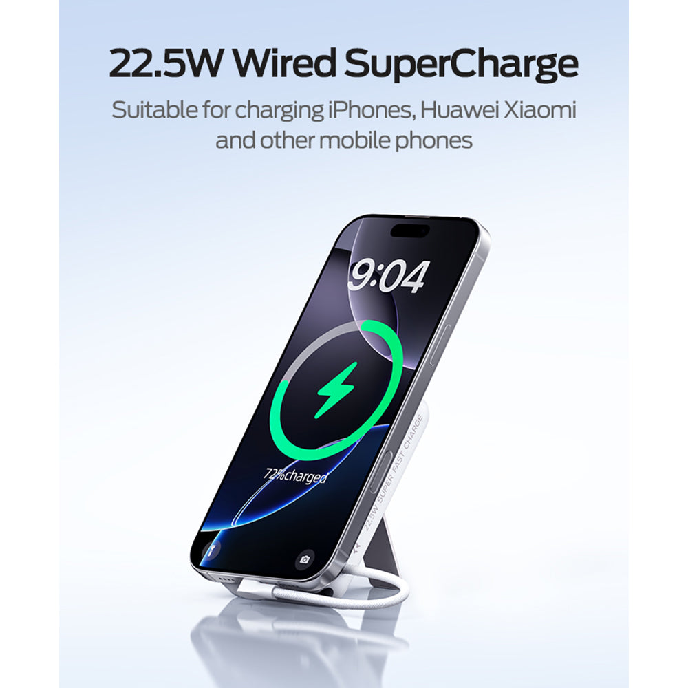 MOVE SPEED MSP16 Magnetic Wireless Gan Charging Mobile Power Bank with Bracket 10000mAh 22.5W