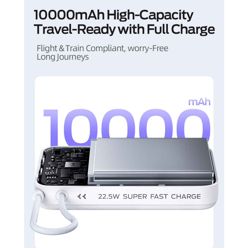 MOVE SPEED MSP16 Magnetic Wireless Gan Charging Mobile Power Bank with Bracket 10000mAh 22.5W