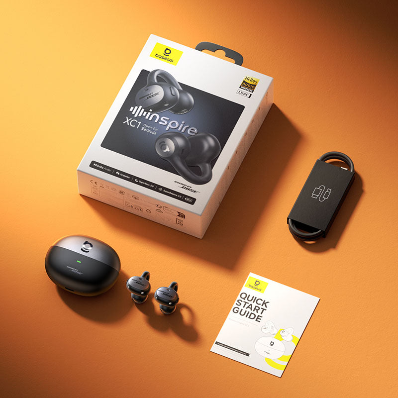 Baseus Inspire XC1 Open-Back True Wireless Bluetooth Headphones with App EQ & IP66 Water Resistance