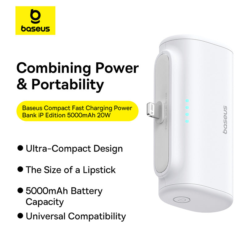 OS-Baseus Compact Fast Charging 5000mAh  20W Fast Charging Power Bank Edition Galaxy