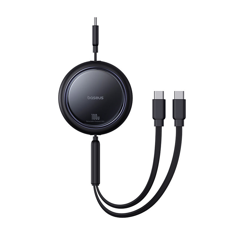 Baseus Bright Mirror Series One-for-two Fast Charging Cable Type-C to C+C 100W