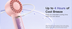 Baseus GoTrip DTI Mini Turbine Handheld Fan – 3-Speed Portable Fan