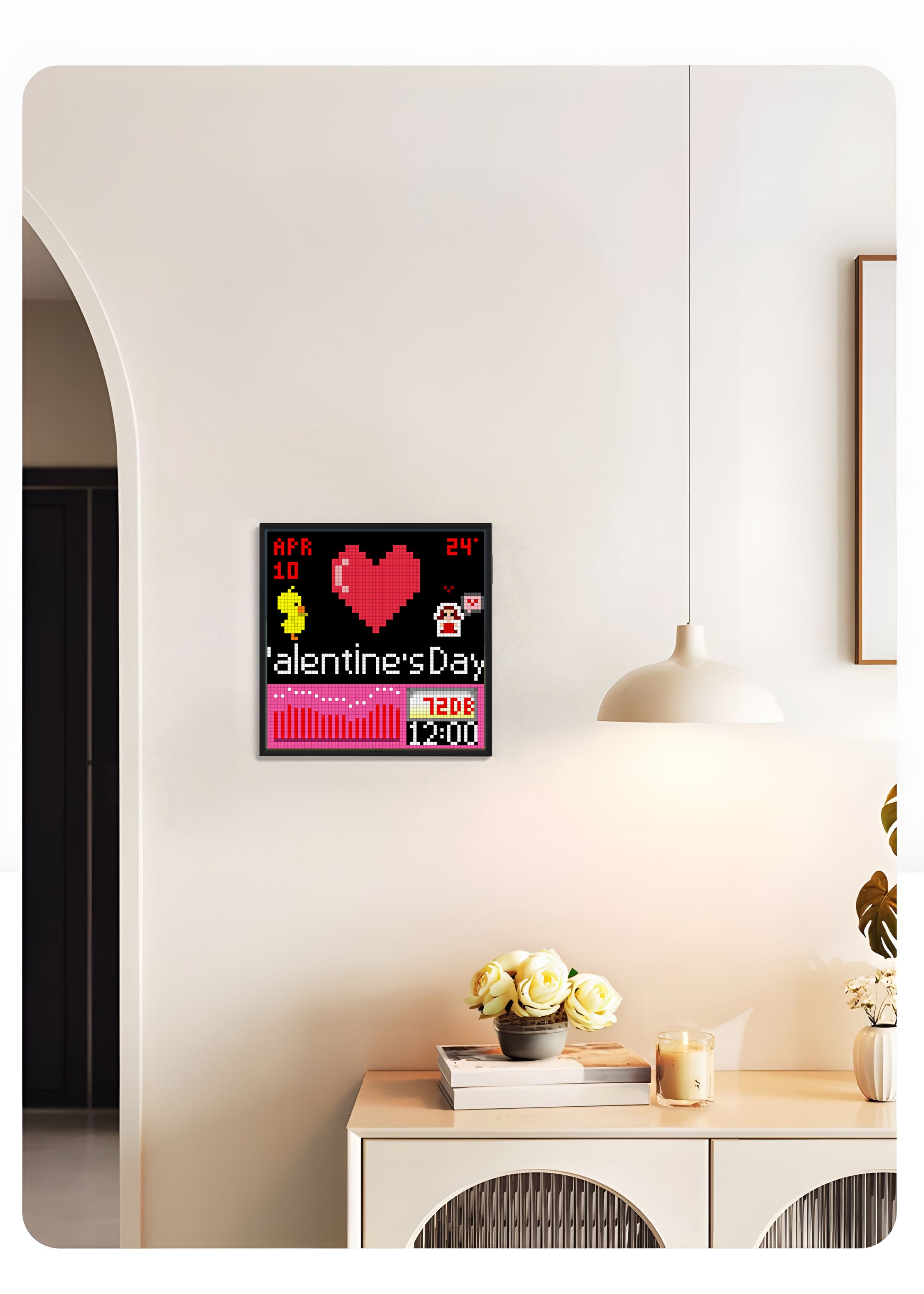 Divoom Pixoo64 64x64 Pixel Art LED Display Social Media Counter