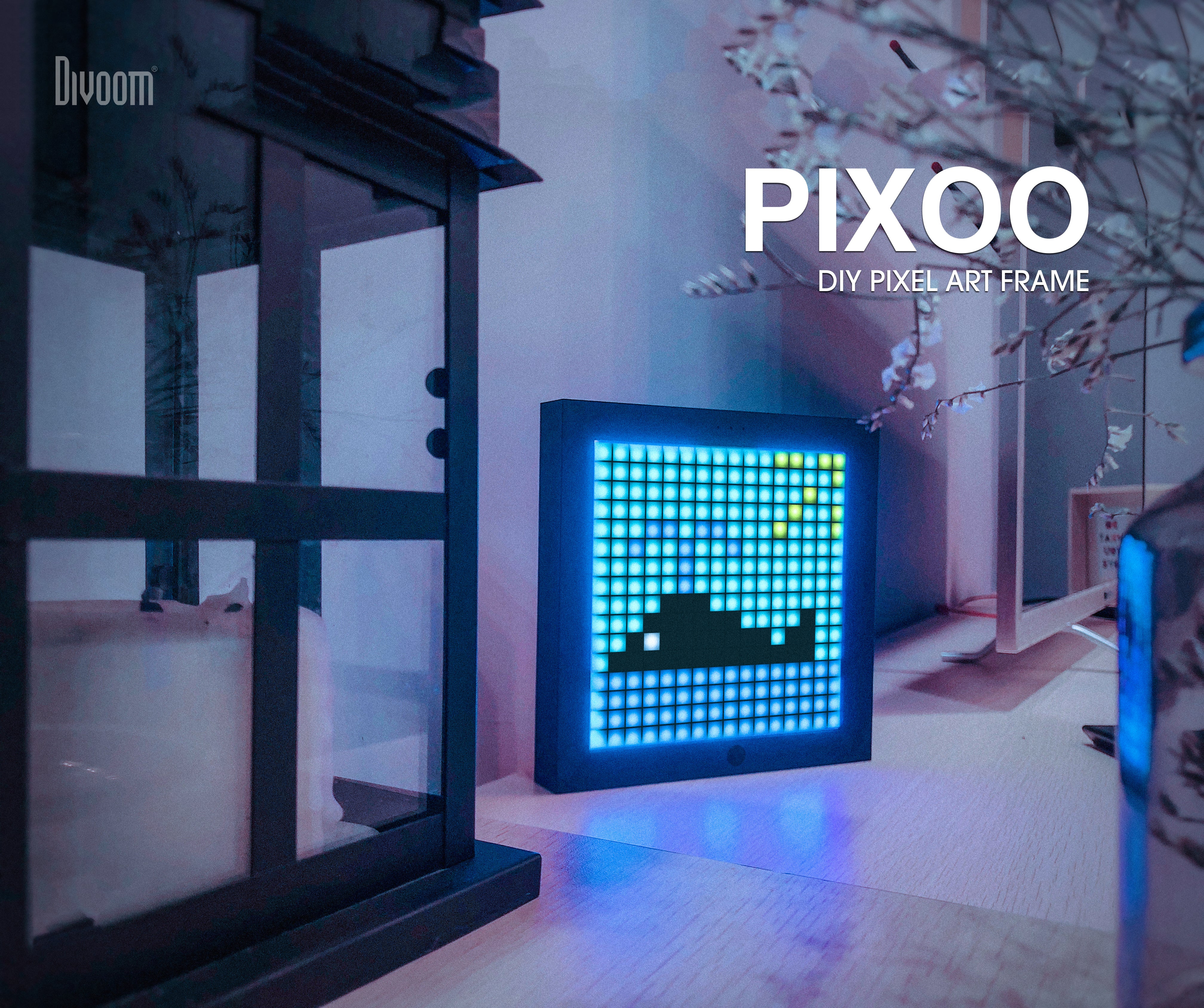 Divoom Pixoo 16x16 Pixel Art LED Display Gaming Room Decor