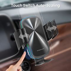 iQuick Q5 Automatic Wireless Car Mount | 15W Fast Charging, Auto-Grip, 360° Adjustable