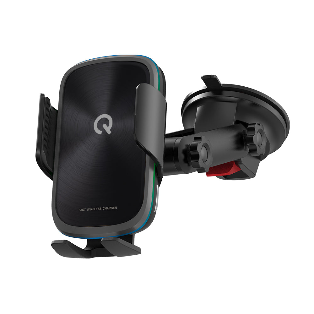 iQuick Q5 Automatic Wireless Car Mount | 15W Fast Charging, Auto-Grip, 360° Adjustable