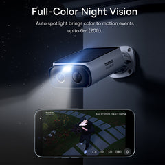 Baseus Security S1 Lite Outdoor Camera 2K Solar-Powered - White