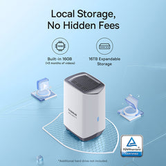 Baseus Security N1 Outdoor Camera 2K 2-Cam Kit with Local Storage - White