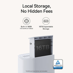 Baseus Security N1 Outdoor Camera 2K 2-Cam Kit with Local Storage - White