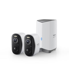 Baseus Security N1 Outdoor Camera 2K 2-Cam Kit with Local Storage - White