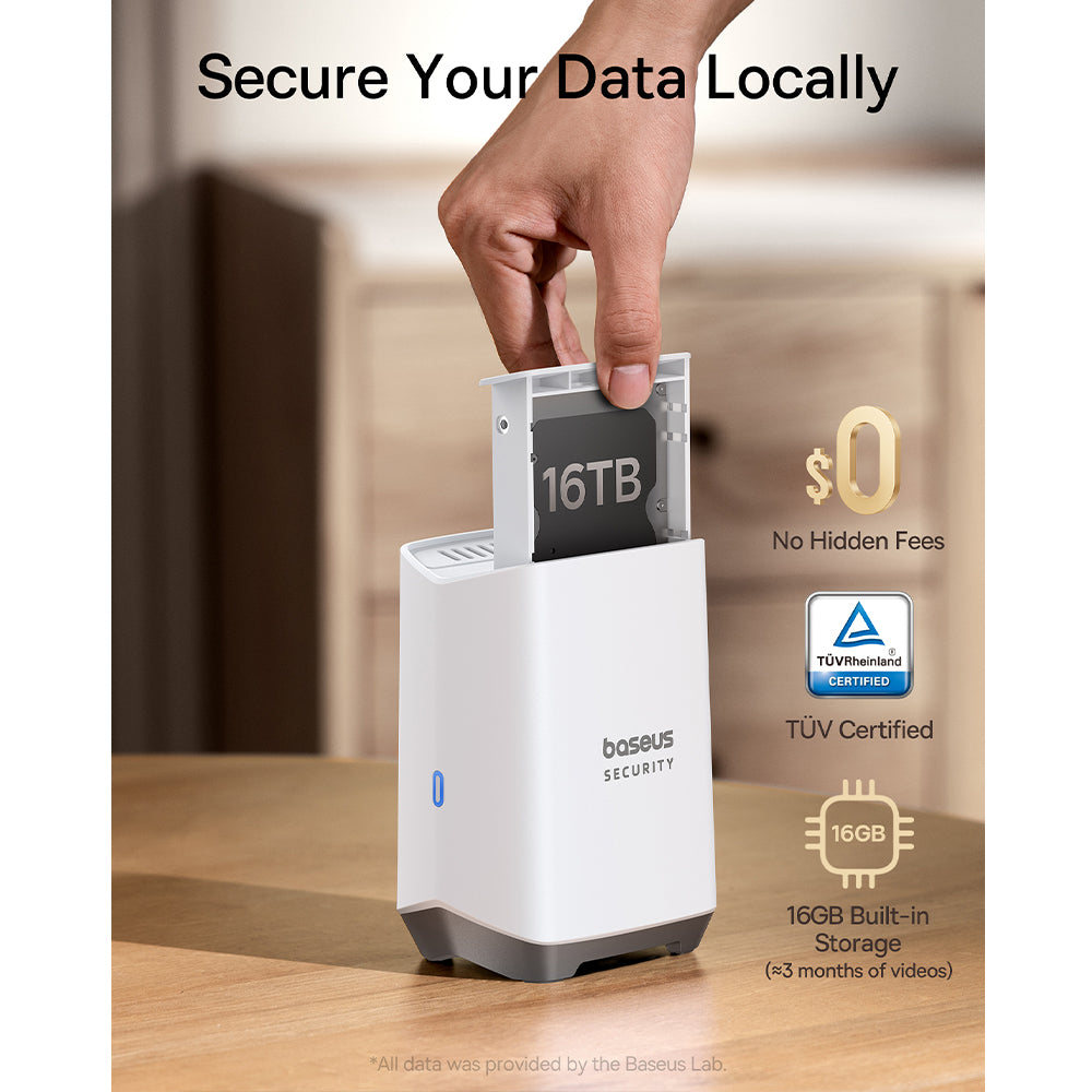 Baseus Security S1 Pro Kit Outdoor Dual Camera 2-Cam 3K-White