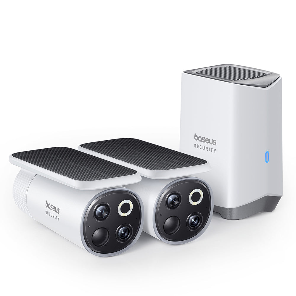 Baseus Security S1 Pro Kit Outdoor Dual Camera 2-Cam 3K-White