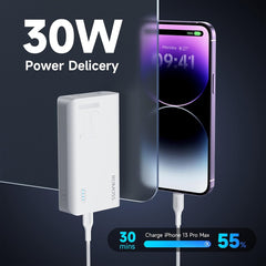 Romoss Sense4S Pro 10K 30W Two-way Fast Charging Power Bank (White)
