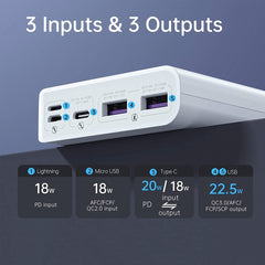 Romoss Sense6F 20K 22.5W Power Bank (White)