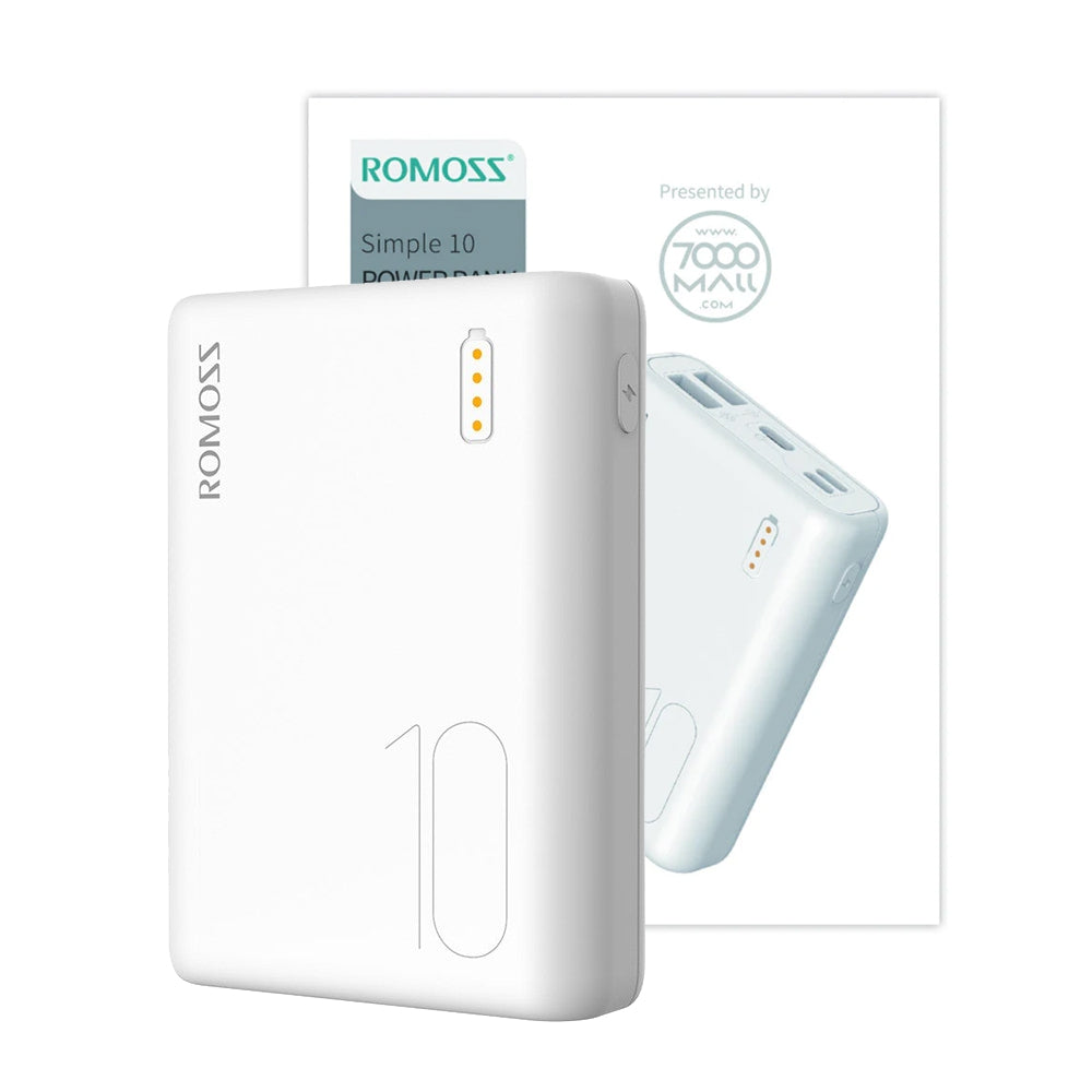 Romoss Simple10 10K Power Bank (White)