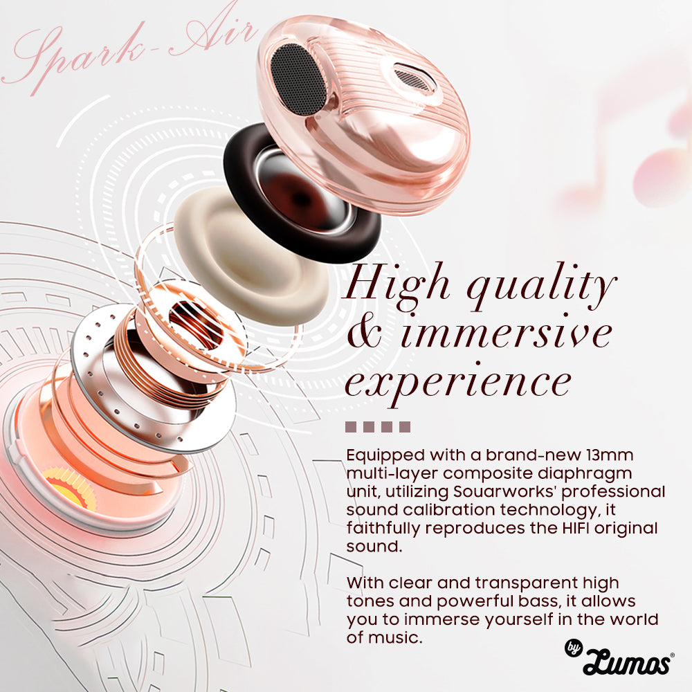 Divoom Spark Air TWS Earphone Pink