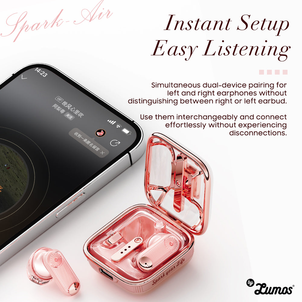 Divoom Spark Air TWS Earphone Pink