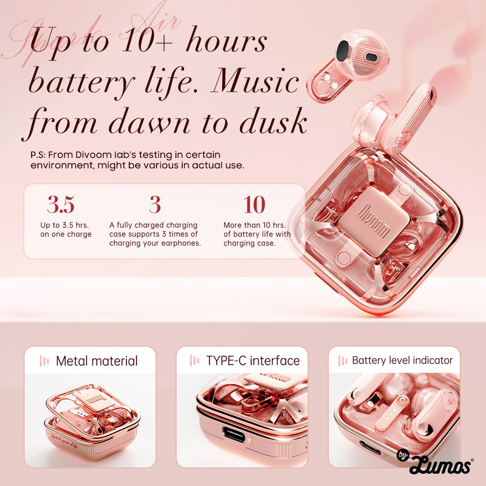 Divoom Spark Air TWS Earphone Pink