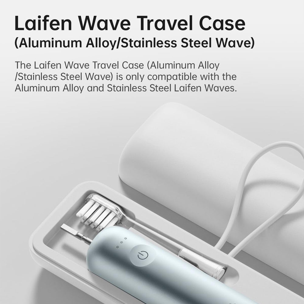 Laifen Wave Elelctric Toothbrush (ABS Plastic) + 6 Brush Heads + Travel Case