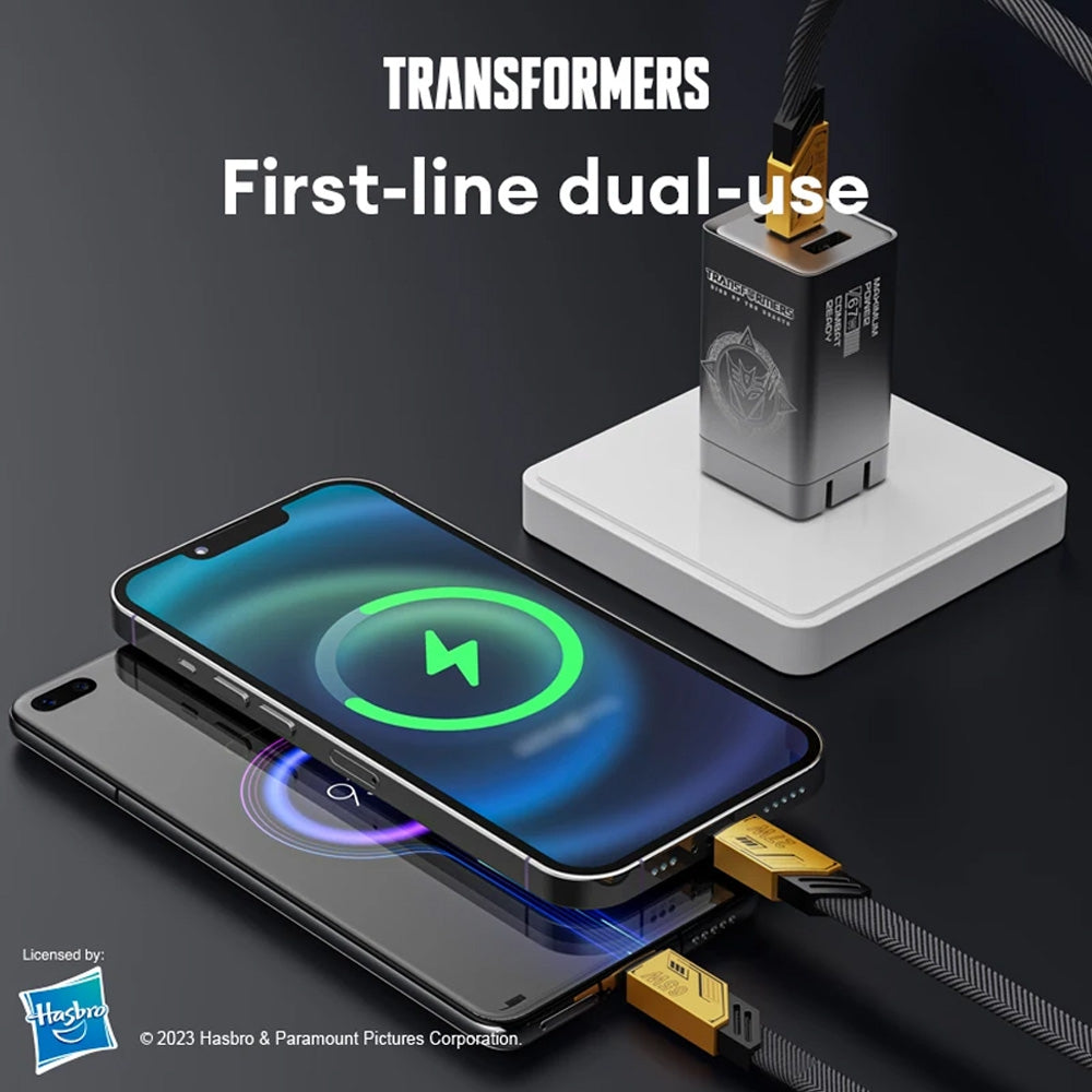 Transformers Braided Magnetic 2 in 1 Type-C Charging Cable 1.2M