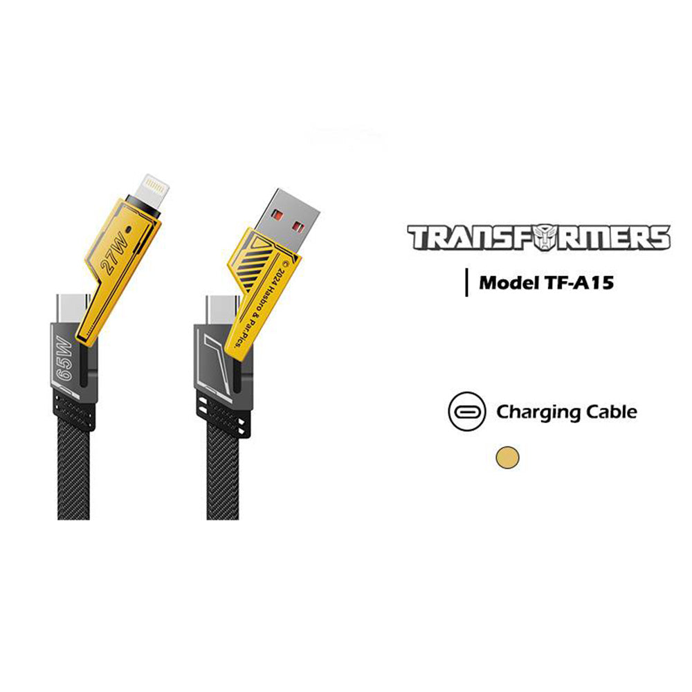 Transformers TF-A15 Deformed 4-in-1 Charging Cable 65W Super Fast Braided Cable (4FIX-1M)