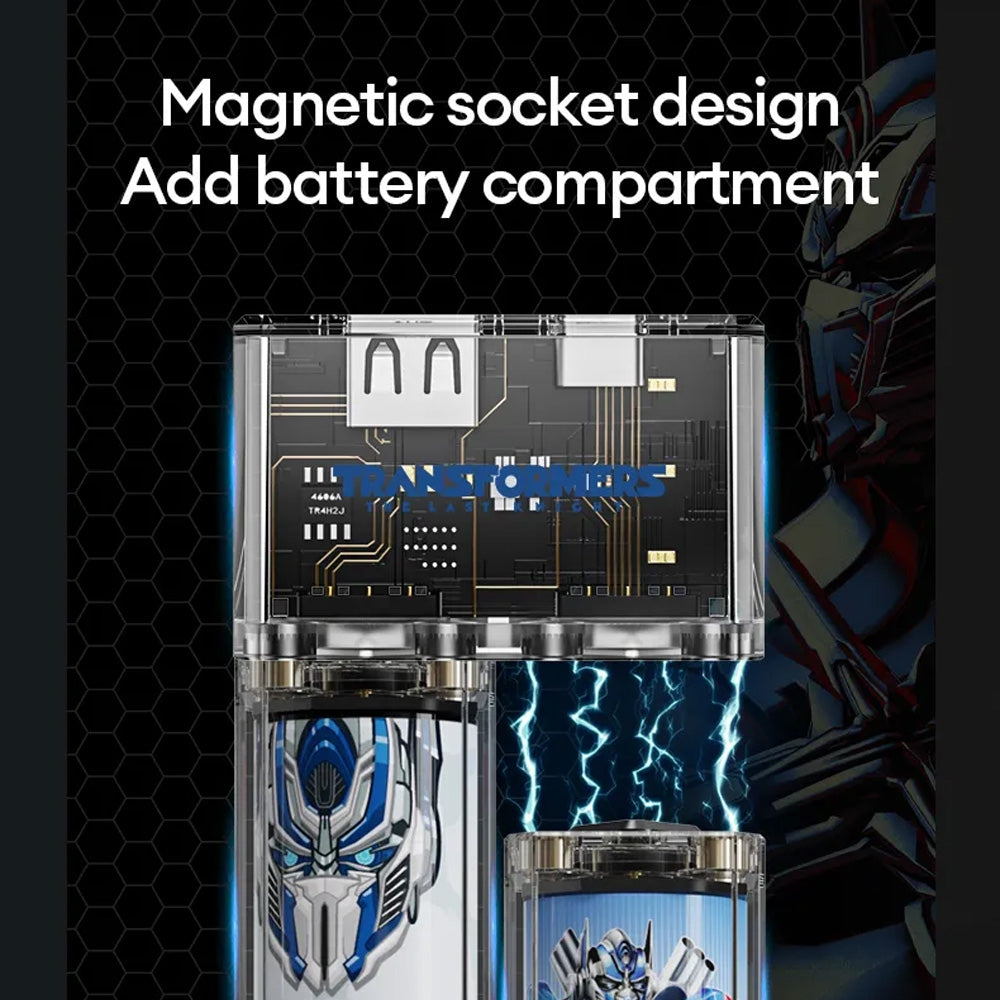 Transformers Wireless Charging Power Bank with Removable Battery