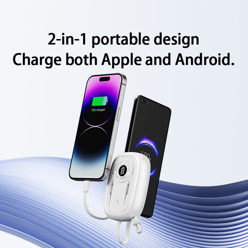Transformers TF-D31 10000mAh Power Bank – Dual Fast Outputs, USB-C & Lightning, >60% Efficiency