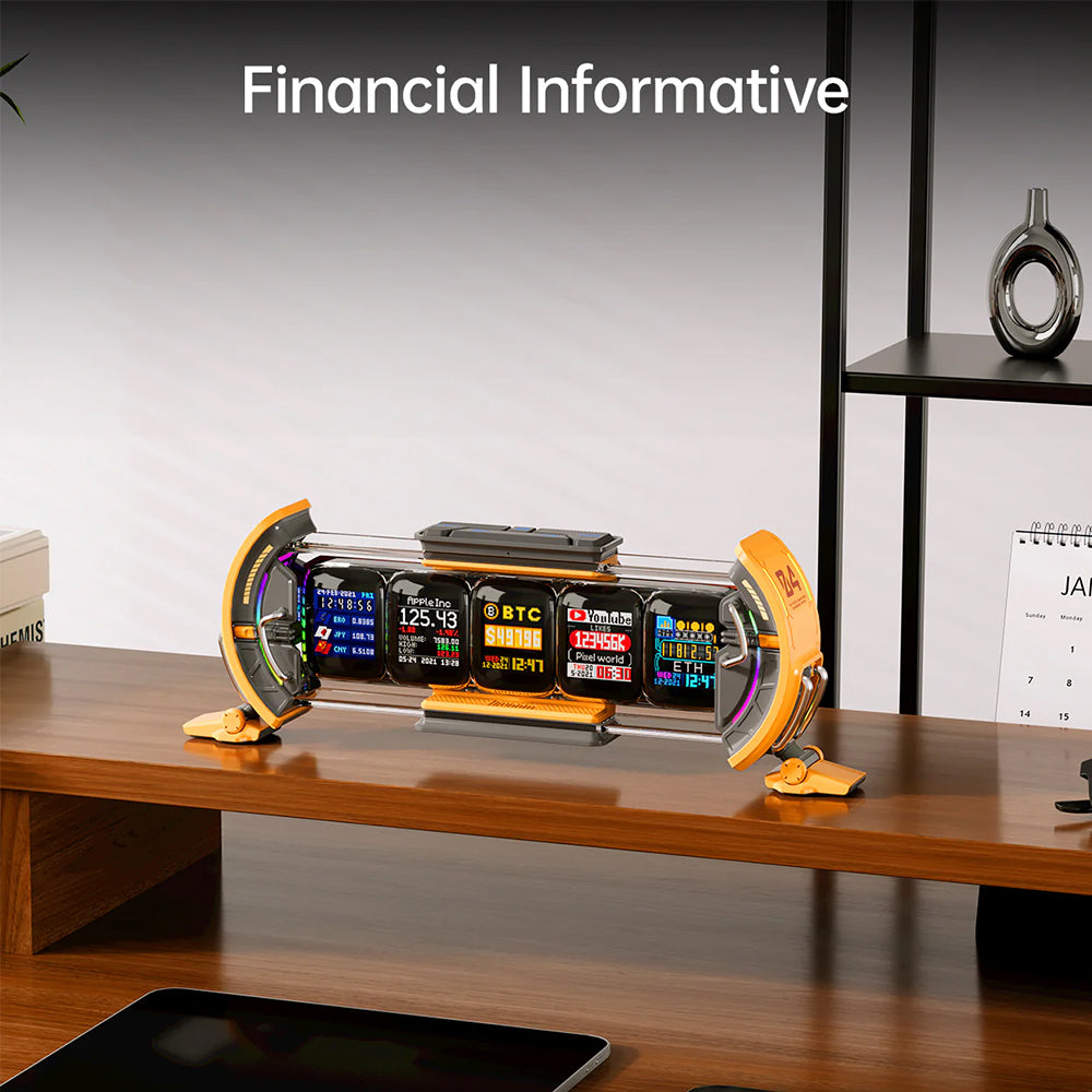 2-Lazy 2-Decide Bundle: Divoom Time Gate Yellow + Transformers TF-Y17 Bluetooth Speaker (Yellow)