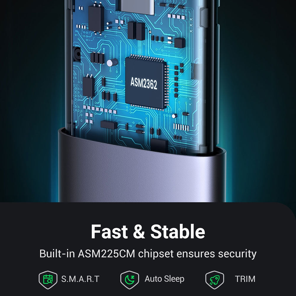 UGREEN Type-C Female to M.2 M-Key 10G Enclosure C TO C Cable 50cm