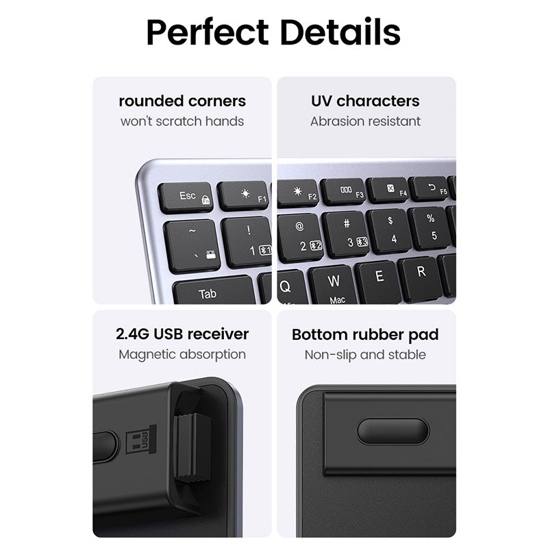 UGREEN Ultra Slim Wireless Bluetooth Keyboard