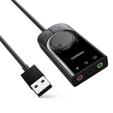 UGREEN USB External Stereo Sound Adapter 15cm-Black