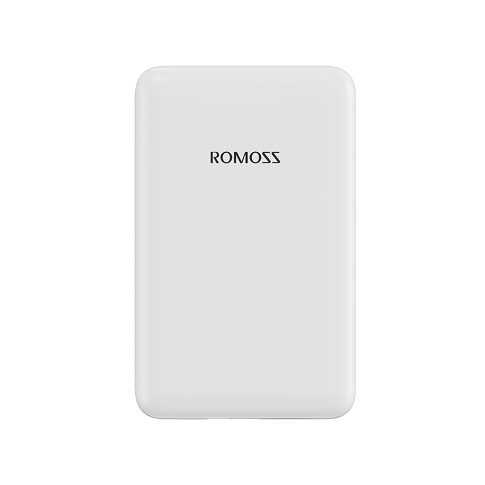 Romoss Mini 5K Magnetic Wireless Charging Power Bank (White)