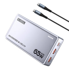 MOVESPEED 65W PD 20000mAh Portable Power Bank - Silver