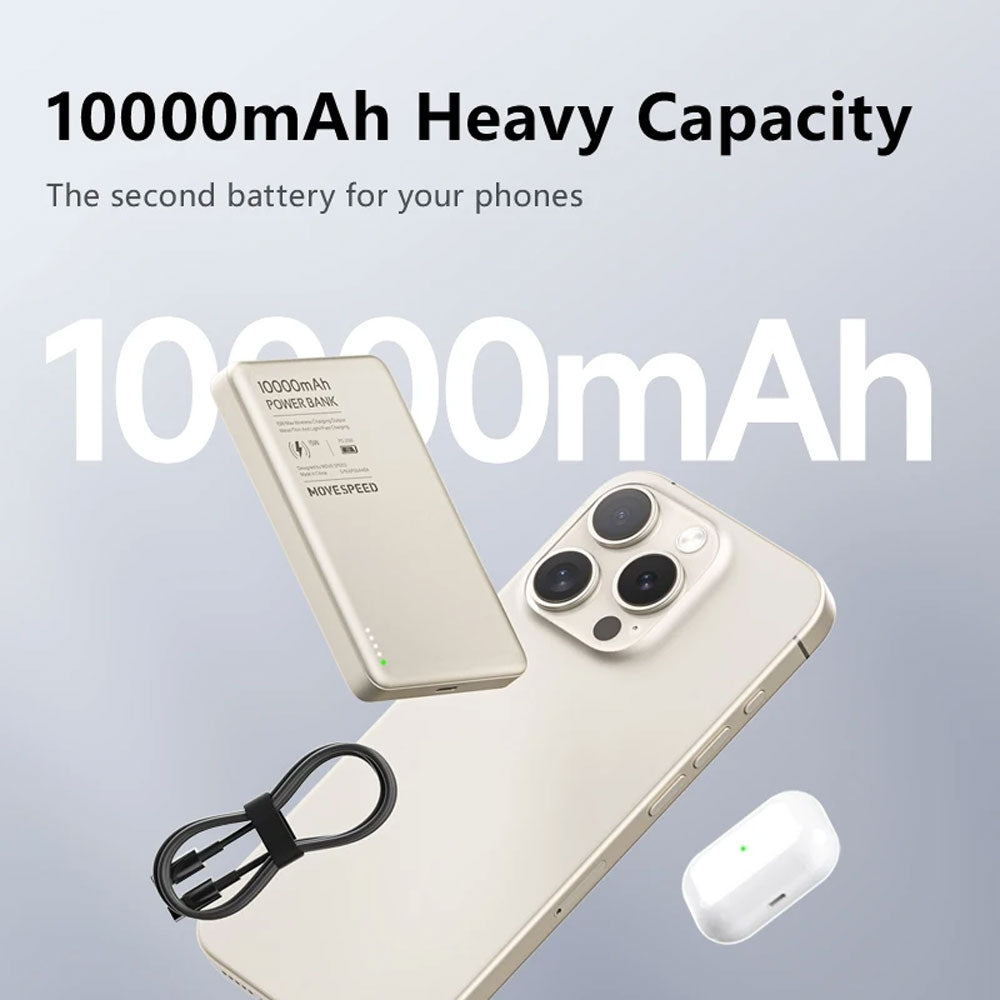 MOVESPEED Power Blade 10K Magnetic Wireless Charging Power Bank