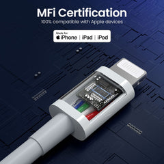 MOVESPEED USB-A to Lightning Charging Cable 1.2M (White)