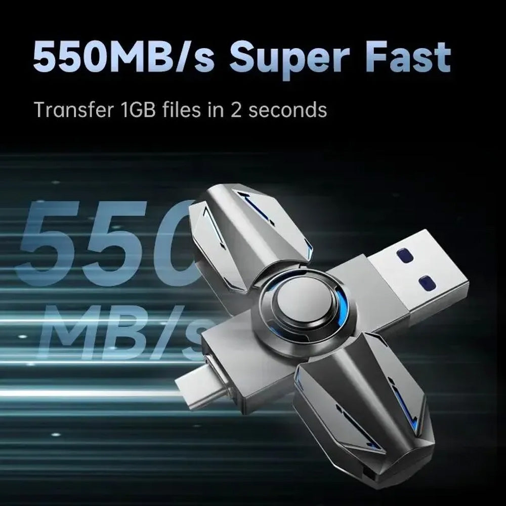 MOVESPEED 360° Flash Drive 550MB/s USB 3.2 Type-C