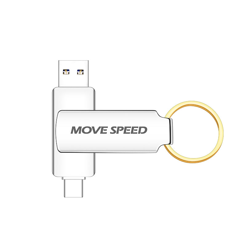MOVE SPEED 32-128GB YSULDP 2 in 1 USB Type-C Flash Drive