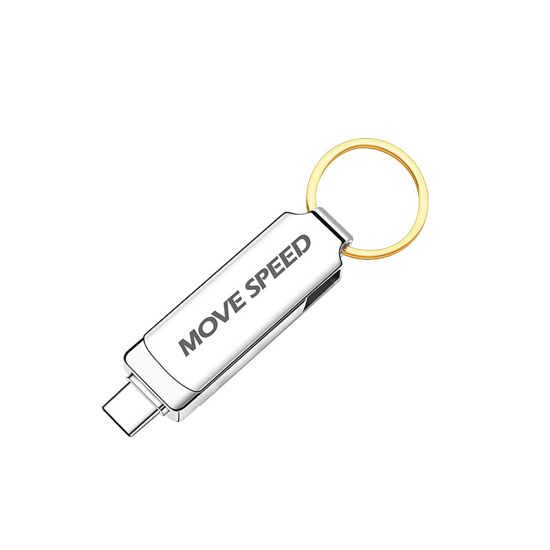 MOVE SPEED 32-128GB YSULDP 2 in 1 USB Type-C Flash Drive