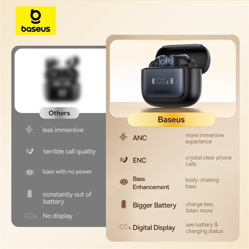 Baseus Bowie 35 True Wireless Earphones Cosmic Black