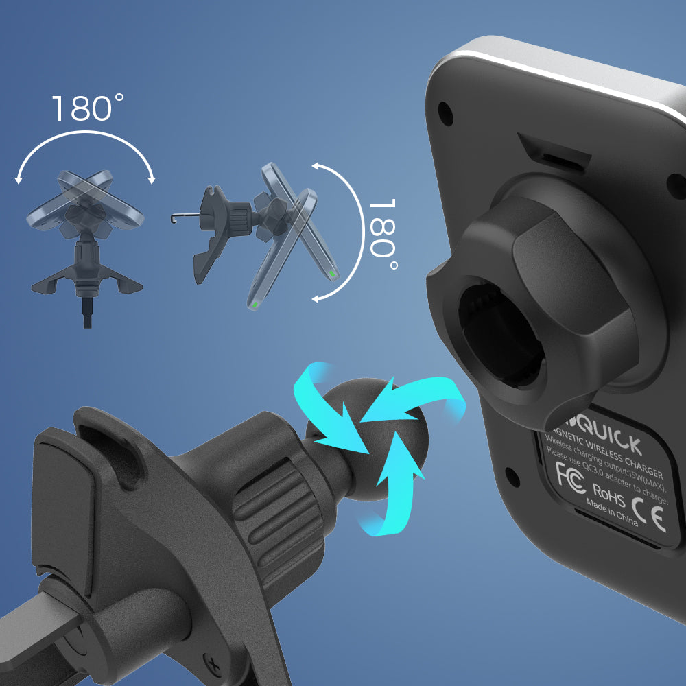 iQuick iMG1 Magnetic Pad Air-vent Car Mount 15W
