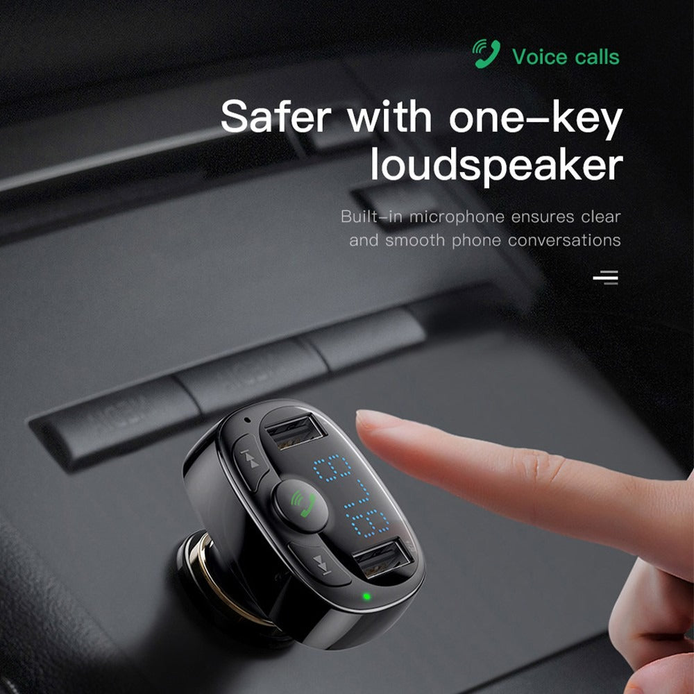 Baseus T Shaped S-09A Car Bluetooth MP3 Player Black