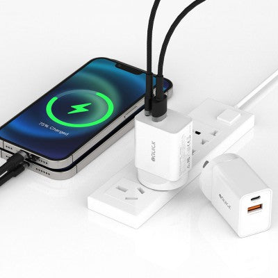 iQuick PD3.0+QC3.0 2-Port Charger 30W (White)