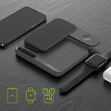 iQuick T5 3-in-1 Magnetic Wireless Charging Station 20W