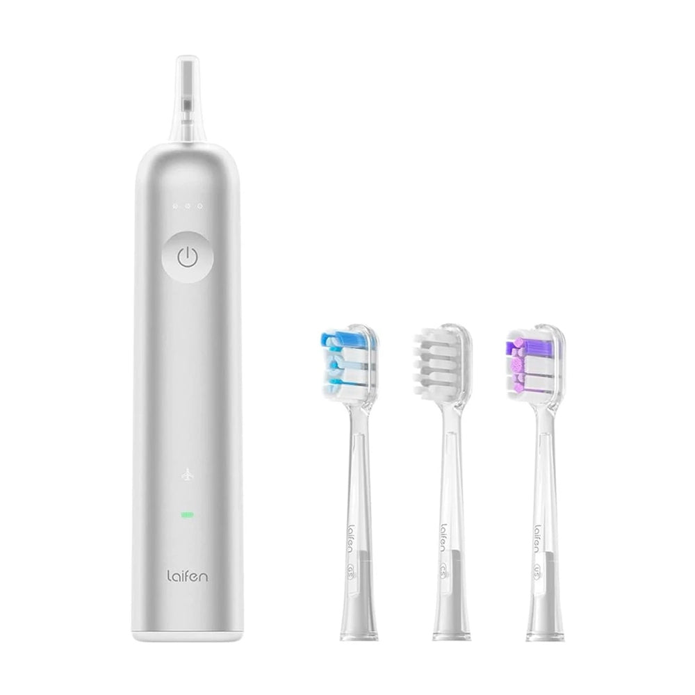 Laifen Wave Toothbrush-Aluminium(3 Brush heads)