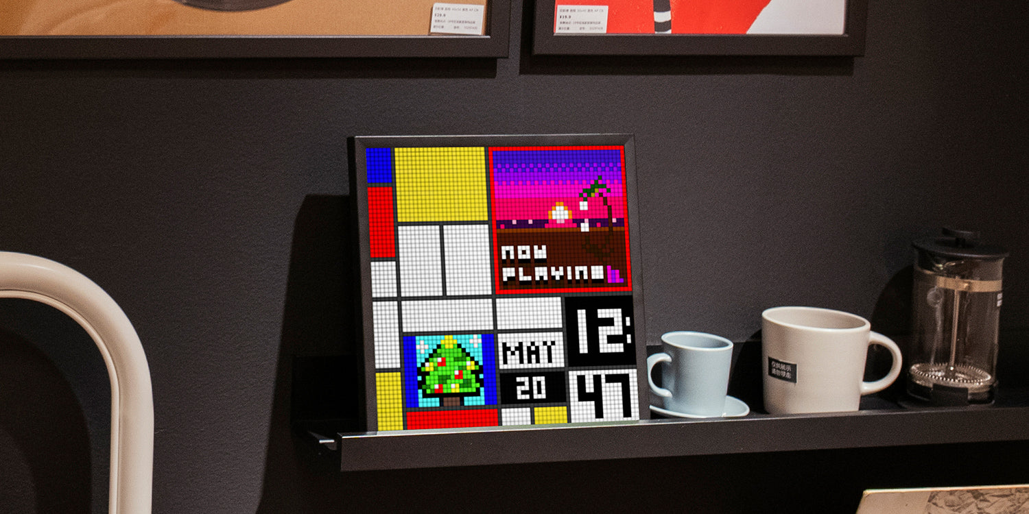 Divoom Pixoo64 64x64 Pixel Art LED Display Social Media Counter