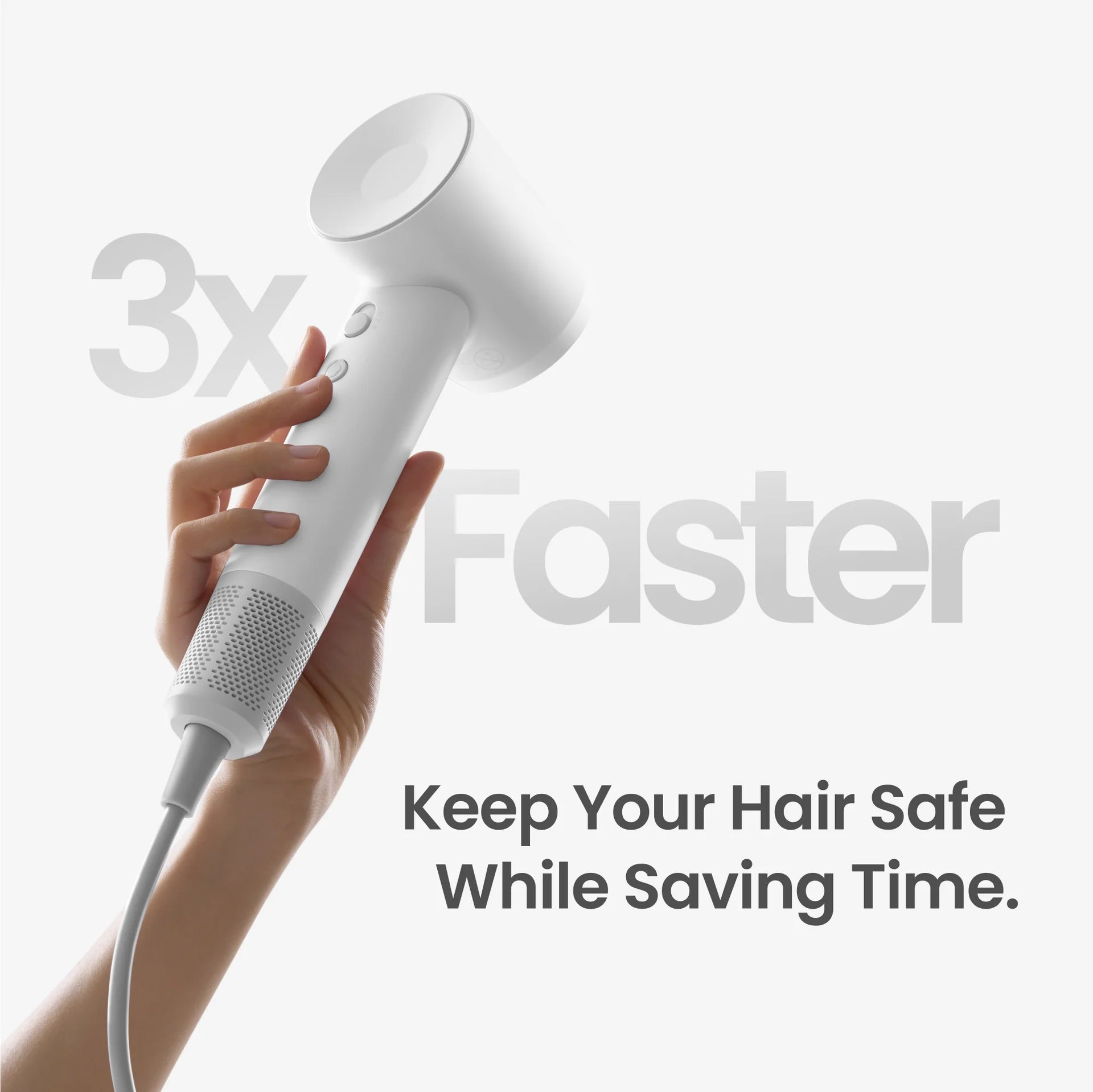 Laifen SE High Speed Hair Dryer + Nozzles + Wall Mount Bundle